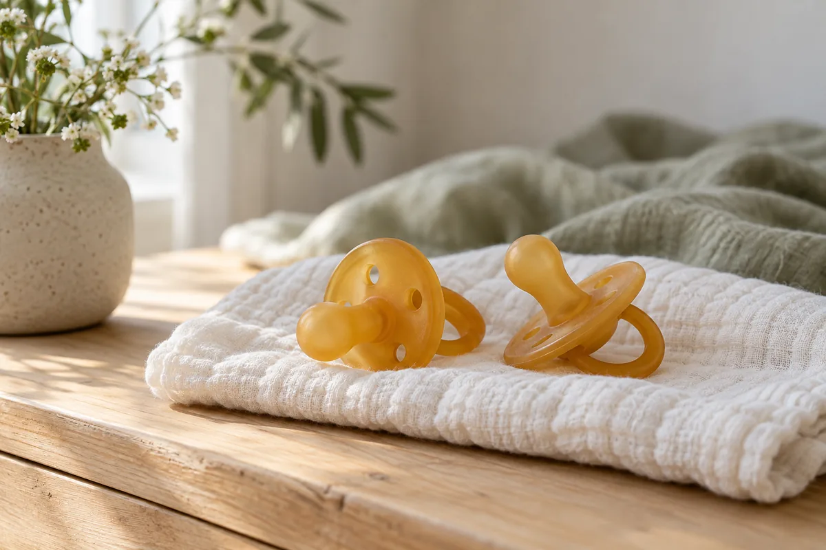 Ekologisk napp 2026 — naturgummi-nappar för nyfödda jämförda